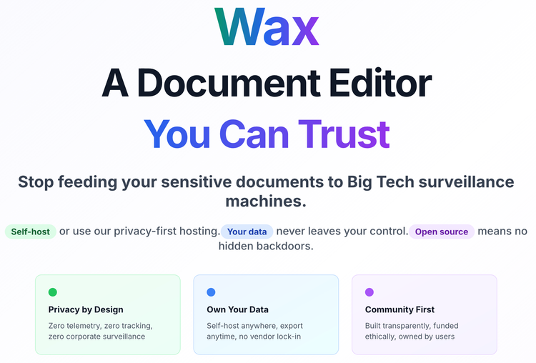 Announcing Wax.is