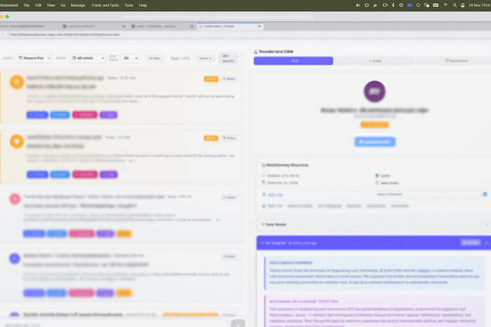 Building My Perfect Email Client: What Thunderbird Extensions Taught Me About the Future of Open Source